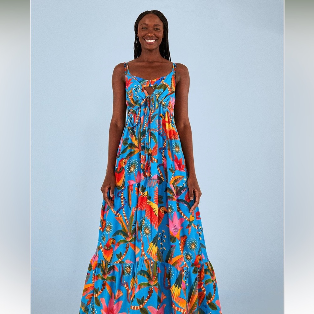 Farm Rio Blue Macaw Party Coverup